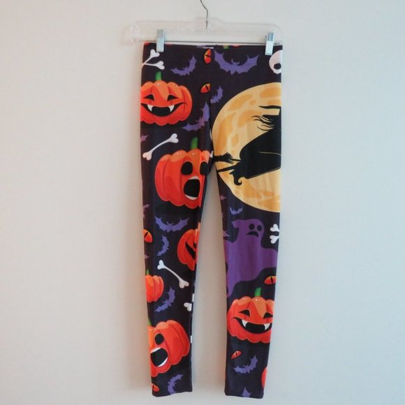 FIERCEPULSE Halloween Witch Leggings Pumpkin Goth Punk Alt Cosplay - Size S - Picture 2 of 14